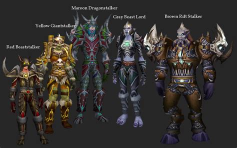 WoW Classic Hunter Armor/Tier Sets 